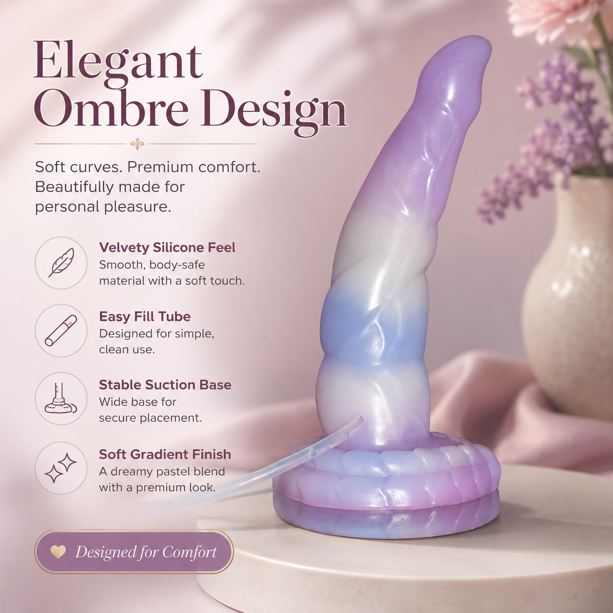Squirting Realistic Dildo with Air Pump - Silicone Ejaculating Toy