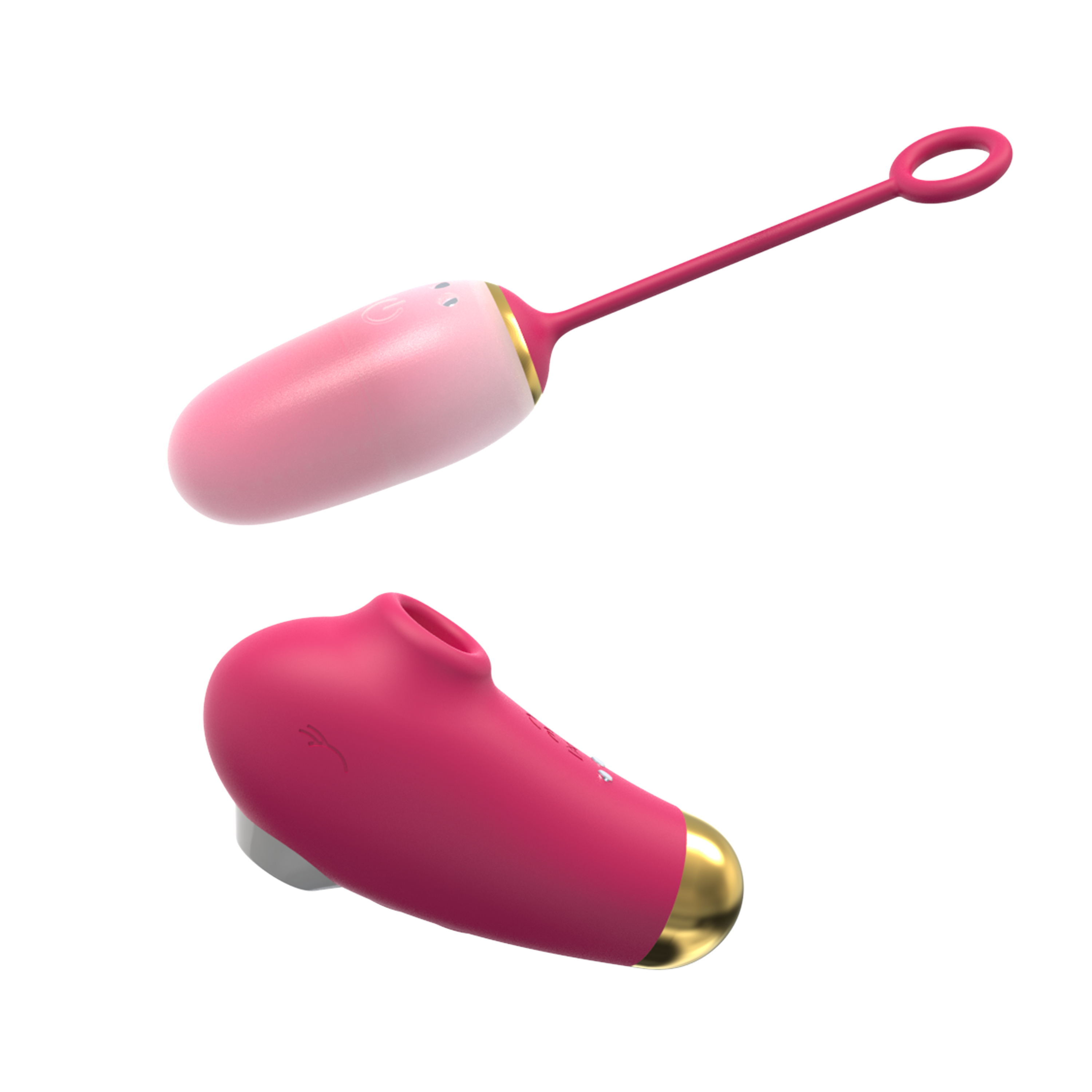 Rose Red- Clitoral Suction Vibrator with Remote Wearable Egg Vibrator