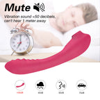 The noise level is less than 50 decibels, so even a sleeping person cannot hear it-Sucking Vibrator - Dual-Motor Heated Massage Wand