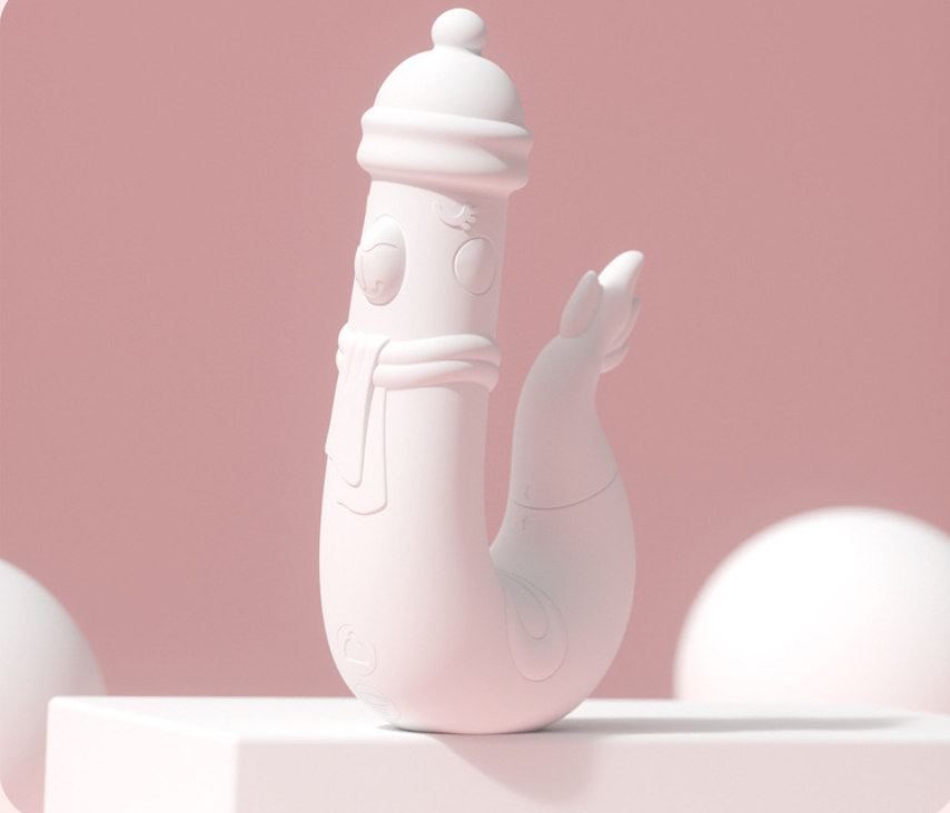 Sheep-Shape G-Spot & Clitoral Sucking Vibrator for Dual-Stimulation