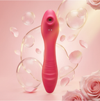 Sucking Vibrator - Dual-Motor Heated Massage Wand