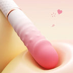 Pink White Grad Mini Thruster close-up image showing its soft texture and design elements.