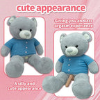 Plush Teddy Bear Pillow Thrusting Dildo with cute appearance for endless orgasm experience