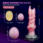 8 Inch 5 Eggs Ovipositor Knotted Dildo - Alien Fantasy