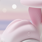 Close-up of Pink Bunny 180 Rotating Tail Sucking Vibrator showing pink design and details.