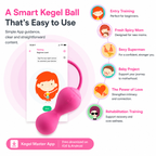 APP Kegel Balls for Postpartum Pelvic Floor with smart app guidance for effective training.