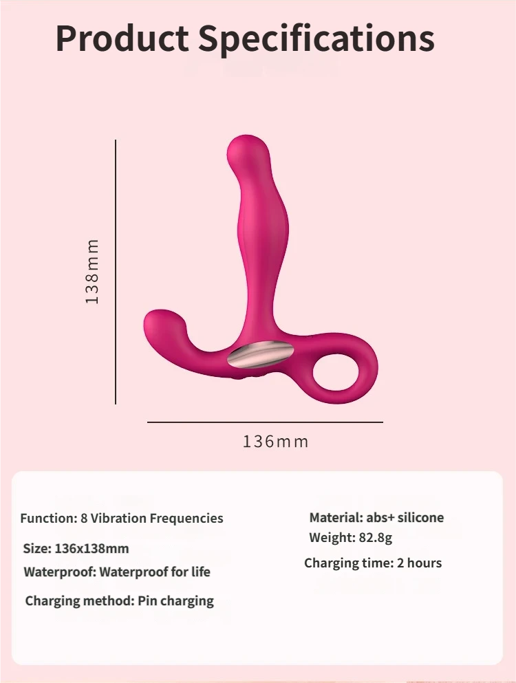 Vibrating silicone anal plug: with silver-plated edges, an entry-level sex toy.