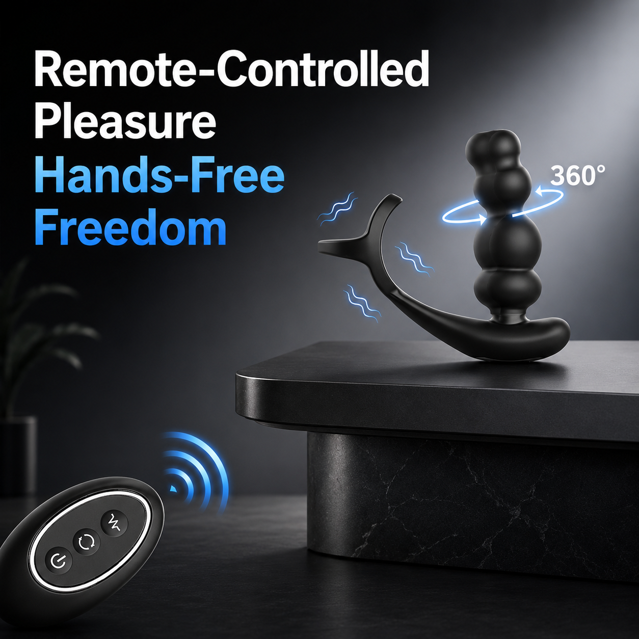 360° Rotating Prostate Massager & Vibrating Anal Plug