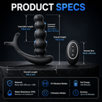 360° Rotating Prostate Massager & Vibrating Anal Plug