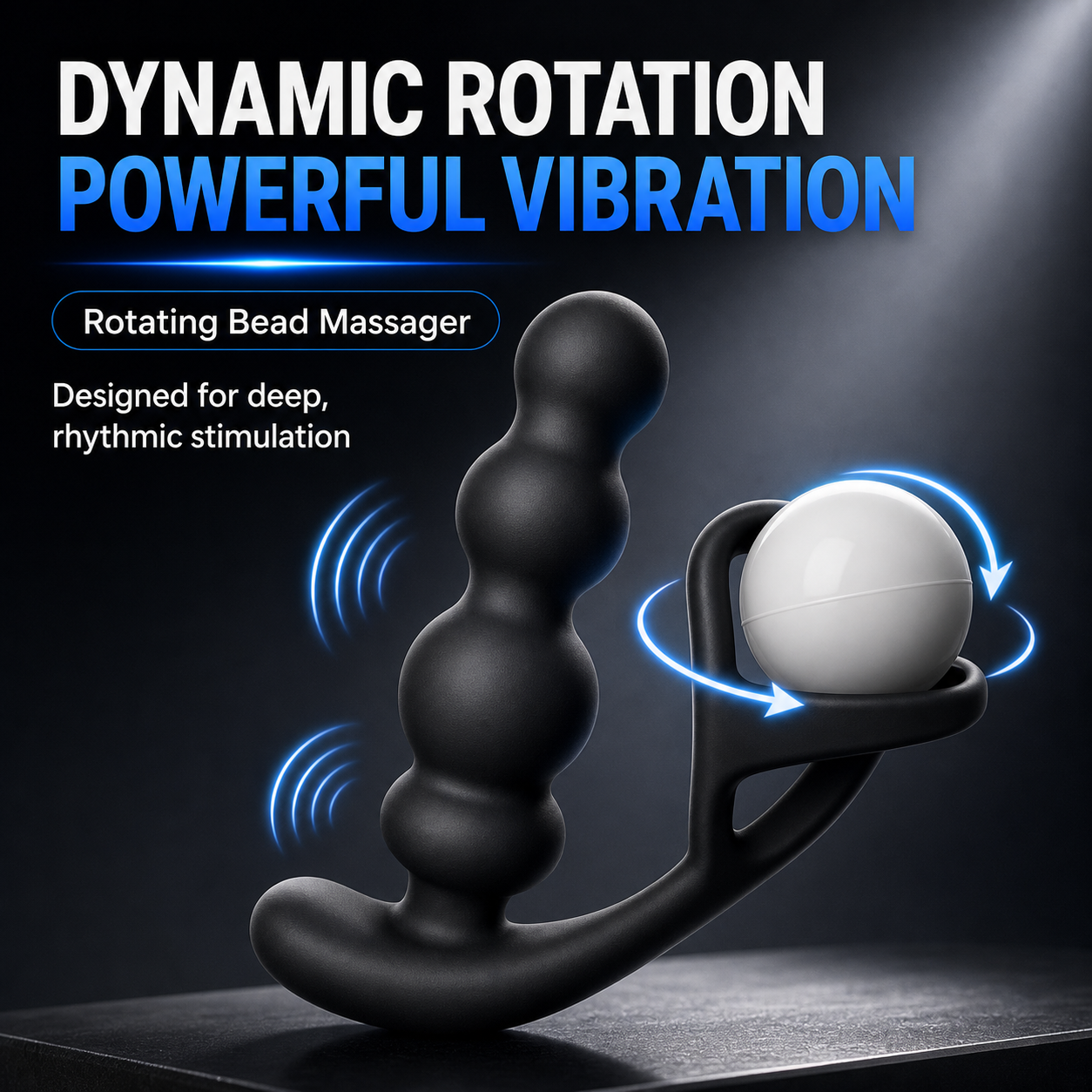360° Rotating Prostate Massager & Vibrating Anal Plug