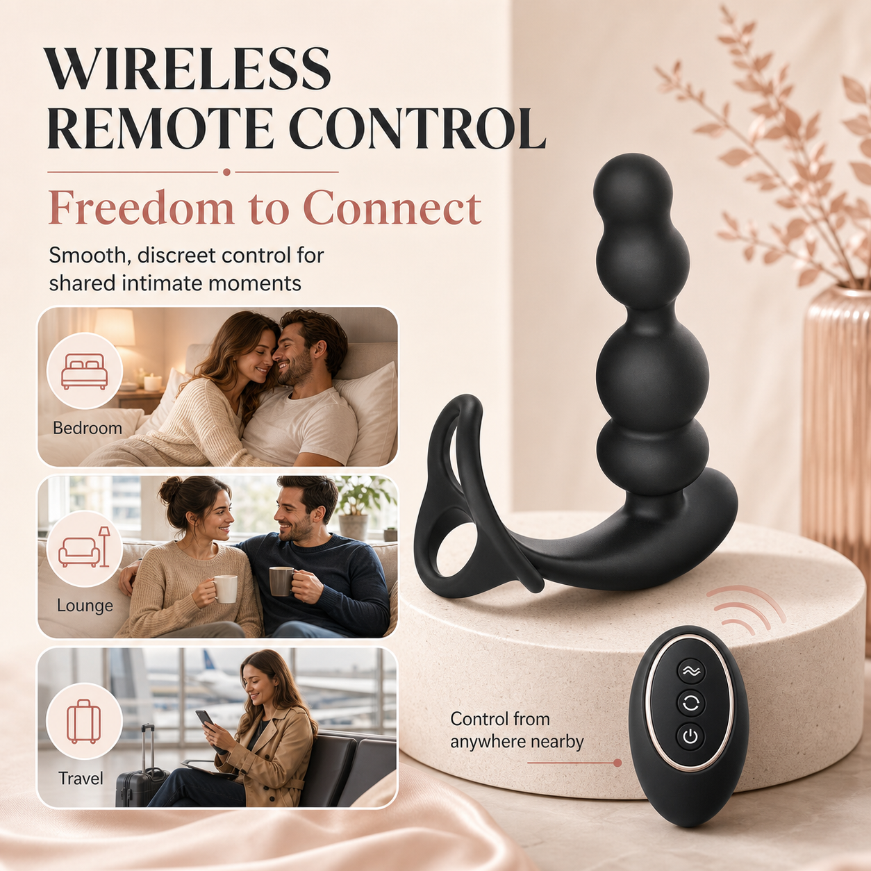 360° Rotating Prostate Massager & Vibrating Anal Plug