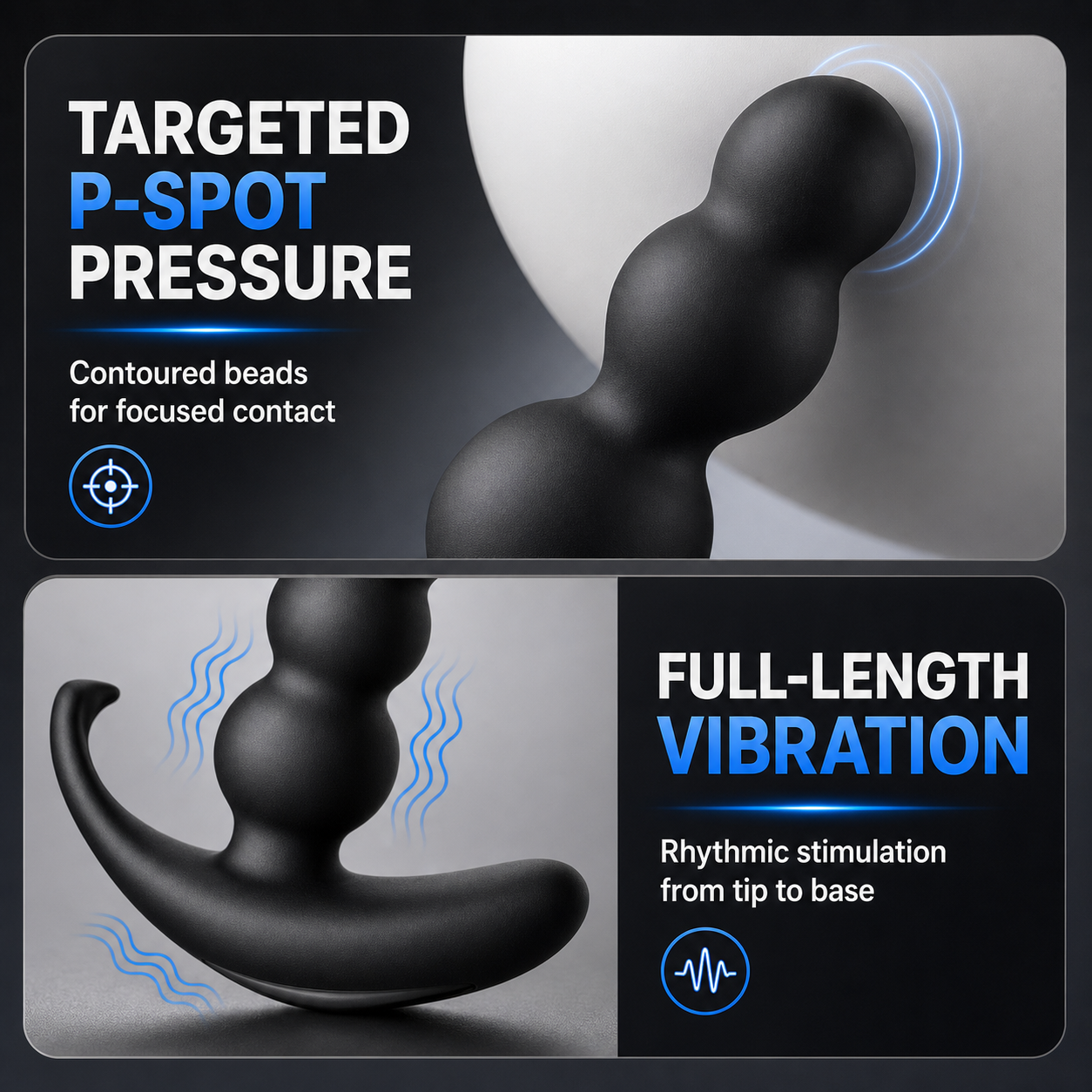360° Rotating Prostate Massager & Vibrating Anal Plug