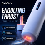 Rechargeable male masturbator with USB-C charging and waterproof cleaning design