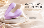 Detachable Suction app Vibrator in soft silicone for pure pleasure and comfort on sensitive skin