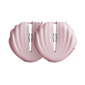 Pink Shell Nipple Clamps twin set on white background