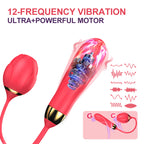 G-spot vibrator rose-shaped : Stimulates the G-spot and clitoris with suction