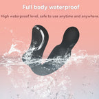 Male prostate massager in water, showcasing its full body waterproof design for versatile use.