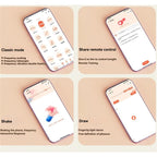Rabbit-shaped detachable vibrator APP control, retractable beads leg straps