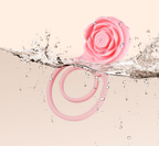 Rose Vibrating Couple’s Cock Ring with Dual Clit Flicker