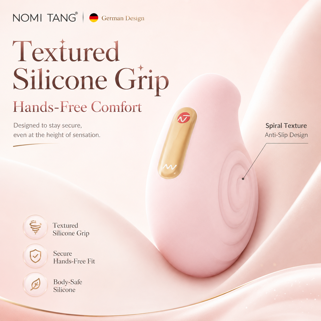 Compact Snail Air Pulse Suction Clitoral Vibrator
