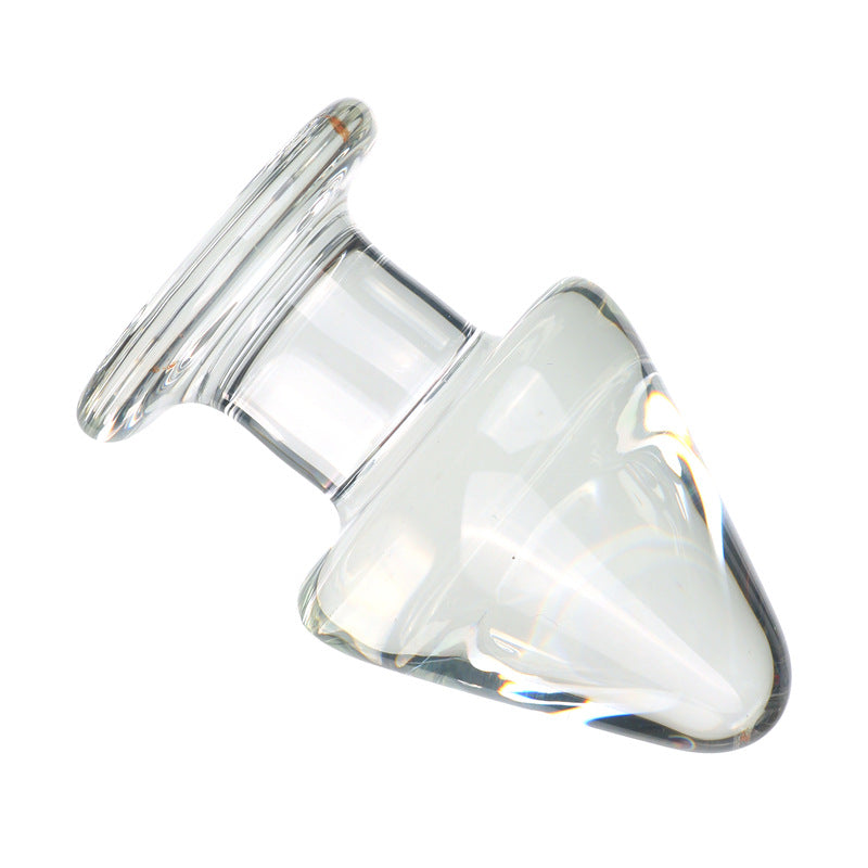 Giant Head Glass Anal Plug for Anal Training  Dilation for men:size M detail