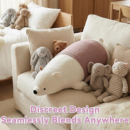 Plush Bear Pillow Automatic Thrusting Dildo discreetly designed to blend seamlessly in any environment and provide comfort.