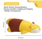 Cute Fox Doll with Elastic Stretch and Strong Vibration, 3 Modes, Private and Silent.