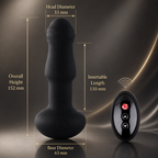360° Rotating Prostate Massager with Rolling Beads, Remote Control