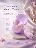 Detachable Suction app Vibrator with portable charging case on a decorative surface.