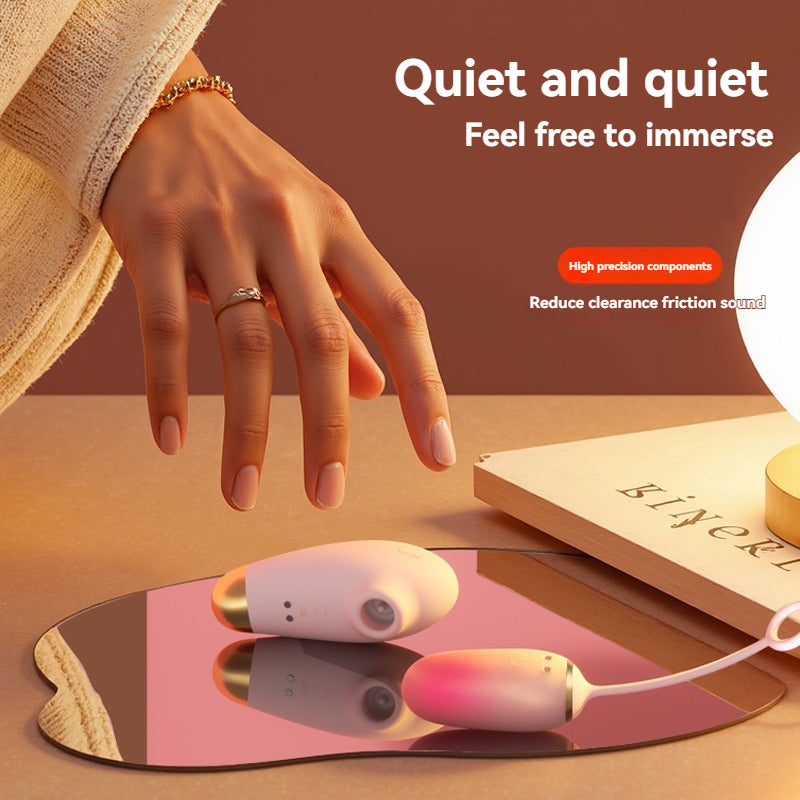 Quiet enough for discreet play in shared living spaces-Clitoral Suction Vibrator with Remote Wearable Egg Vibrator