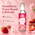 Wet Stuff Strawberry Edible Water Based Lube - Oral Safe, Australian brand since 1982, smooth and comfortable glide.