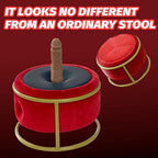 Adjustable Speed Sex Riding furniture Dildo Chair that resembles an ordinary stool for discreet anal stimulation.