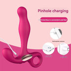 Vibrating silicone anal plugs with pinhole charging and USB interface for convenient recharging.