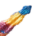 Rainbow Gold Fire Bird Telescopic Vibrating Dildo unisex
