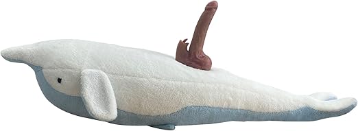Dolphin Plush Thrusting Dildo Vibrator designed for comfort and pleasure, resembling a plush dolphin with a hidden vibrator.