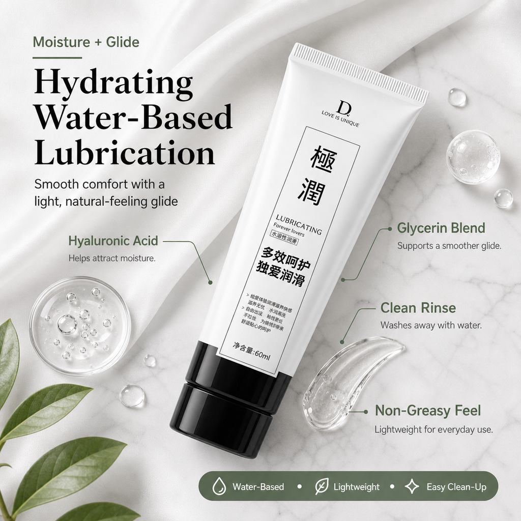 Water-Based Lubricant for Couples, Long-Lasting with Hyaluronic Acid