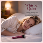 Compact makeup brush vibrator with soft brush head and lightweight travel-friendly profile