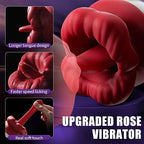  Red Lips Vibrator-Longer tongue design， Fasterspeed licking， Real soft touch