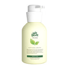 Wet Stuff 8.8oz pH Balanced Gentle Water-Based Lubricant bottle with a pump, featuring a leaf design.