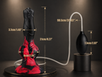 8.3" Silicone Ejaculating Dildo, Dual Knot Suction Cup