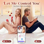 Rose Toy App Couple Vibrator - Let Me Control You with Toy Sync from Anywhere 