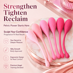 6-Stage Progressive Kegel Balls for Women, designed for pelvic floor training and confidence building.