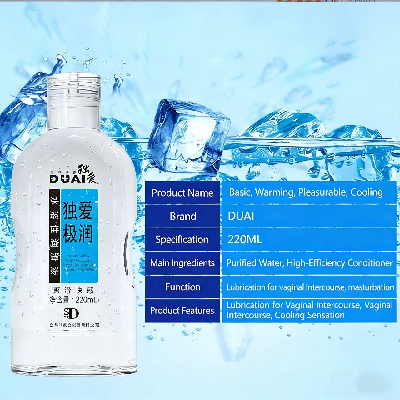  Water-Based Warming and Cooling Lubricant Ingredient List