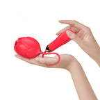 G-spot vibrator rose-shaped : Stimulates the G-spot and clitoris with suction