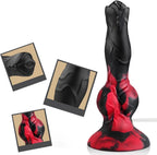 Silicone Ejaculating Fantasy Dildo with 2 Knots for anal use, showcasing realistic design and premium materials.