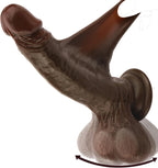 7.04" Realistic Girthy Silicone Dildo with Swinging Balls