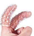 Textured Finger Sleeves for G-Spot Massage for Couples 2pcs