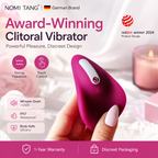 Wearable clitoral vibrator with 8 modes and waterproof curved design