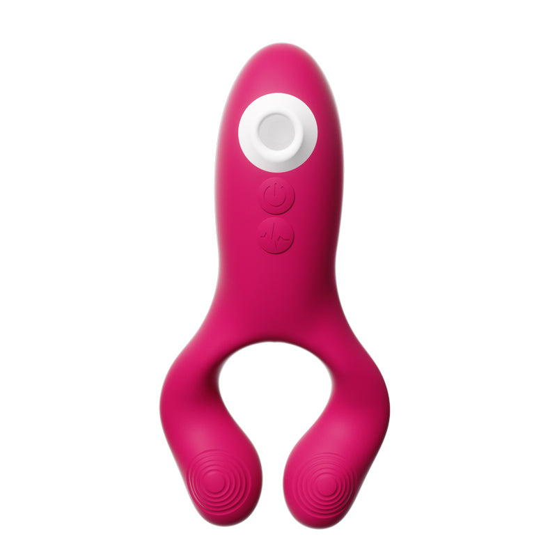 Sucking vibrator-rose red