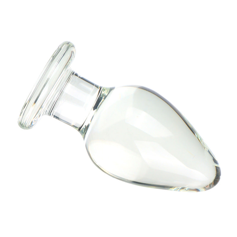 Giant Head Glass Anal Plug for Anal Training  Dilation for men:size L detail